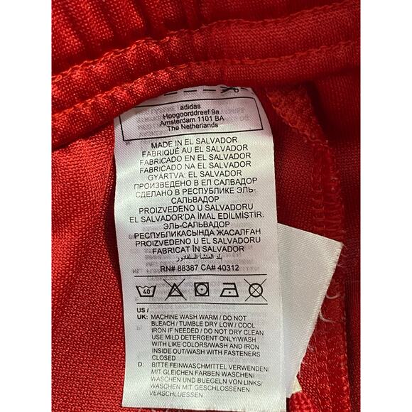 ADIDAS Men's Small Tiro 21 AEROREADY Track Sweat Pants HC7722 Red Elastic Waist - Picture 9 of 10